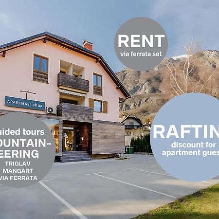 Apartments Skok With Rafting And Free Parking 보베츠 외부 사진